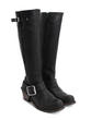 Luna Noir Tall buckled boot