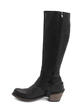 Luna Noir Tall buckled boot