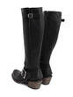Luna Noir Tall buckled boot
