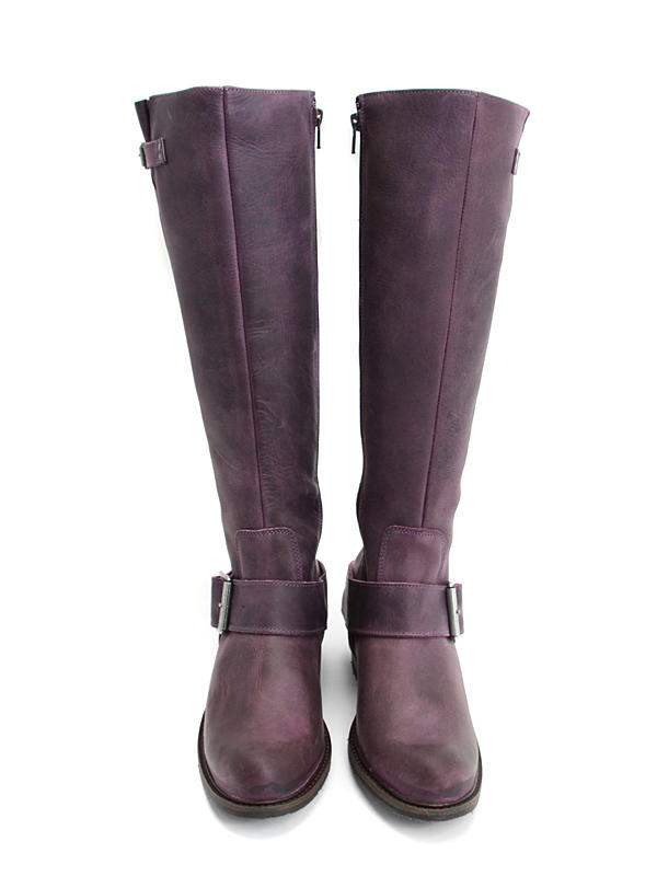 Luna Violet Tall buckled boot