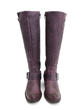 Luna Violet Tall buckled boot
