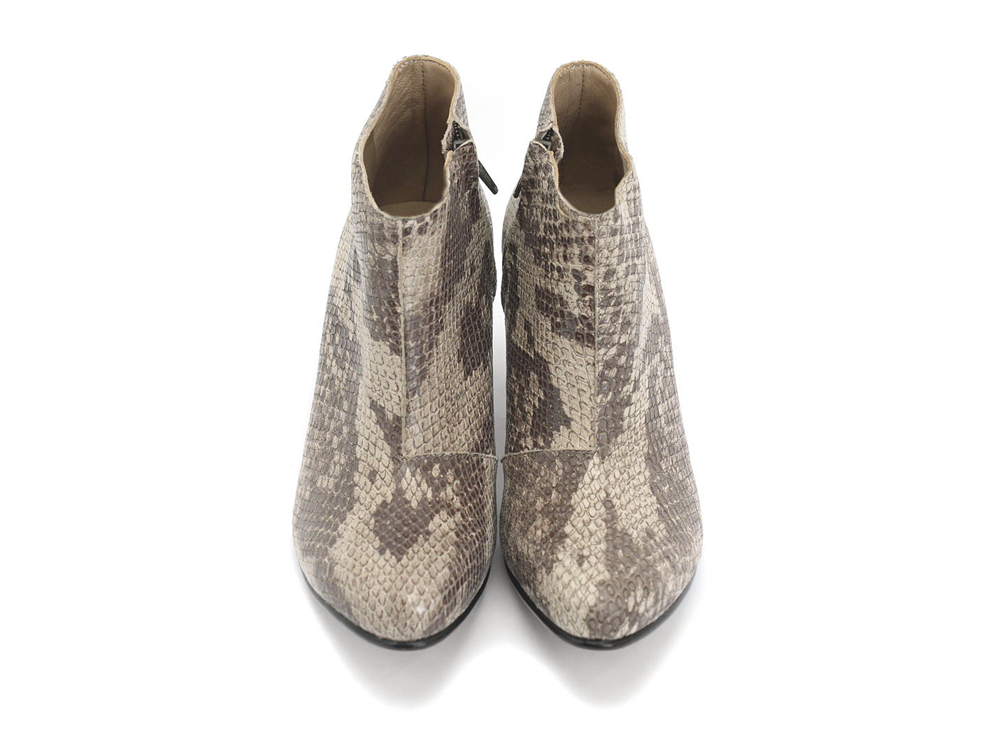 Lynx Brown Snake Low-heeled ankle boot
