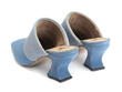 Majesty Blue pony Mule à talon: Back