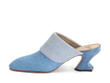 Majesty Blue pony Mule à talon: Profile inside