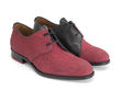 Manhattan : Hommes Noir/Rouge réfléchissant Derby asymétrique: Quarter view