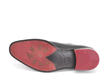 Manhattan: Men’s Black/Red reflective Asymmetrical derby shoe: Sole