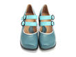Margie Turquoise Double-Strapped Mary Jane: Front