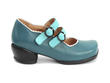 Margie Turquoise Double-Strapped Mary Jane: Profile outside
