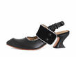 Marin Black Slingback mary jane: Profile outside