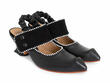 Marin Black Slingback mary jane: Quarter view