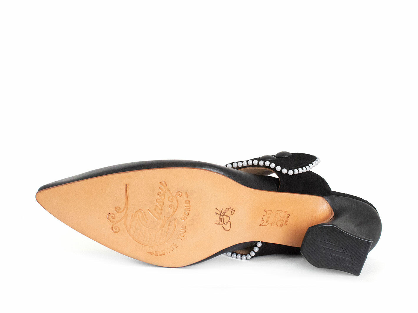 Marin Black Slingback mary jane: Sole