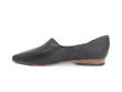Marina Black Pointed D'Orsay Leather Flat: Profile inside