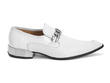 Martel White Loafer with chain: Profile outside