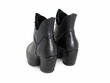 Mask Black Emboss Platform Lace-Up Ankle Boots: Back
