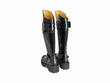 Maxi Black Tall Boots with Straps: Back