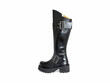 Maxi Noir Botte haute avec sangles: Profile outside