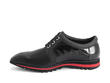 McNally Black/Red Zigzag accent sneaker: Profile inside