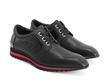McNally Black/Red Zigzag accent sneaker: Quarter view
