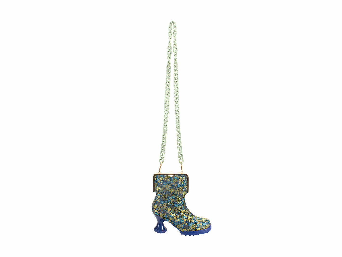 Miss Molly Bag Floral Textile Shoe-shaped purse