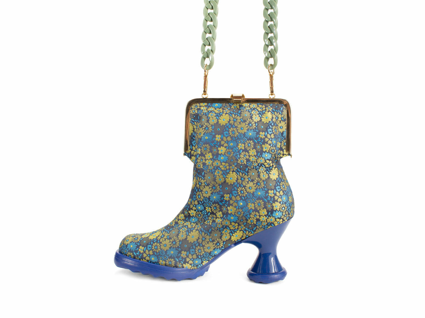 Miss Molly Bag Floral Textile Shoe-shaped purse