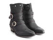 Mitchell Black Studded ankle boot: Quarter view