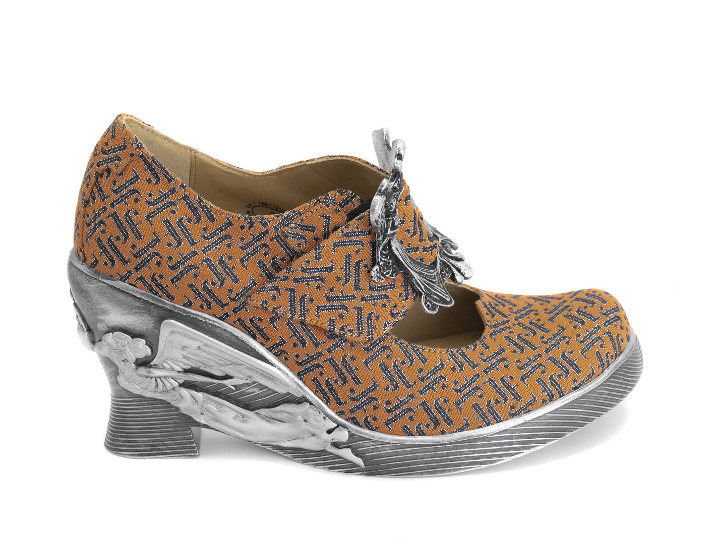 Monika JF Monogram Custom buckled mary jane: Profile outside