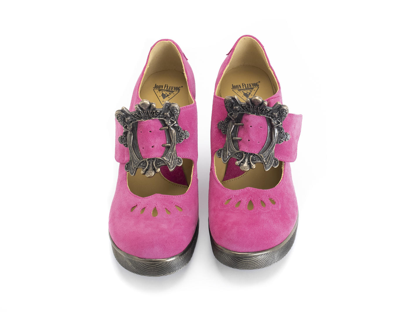 Monika Pink Custom buckled mary jane: Front