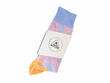 Monkey Vog Socks Pink/Blue Custom floral sock