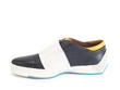 Moving Navy Sneaker with strap: Profile inside
