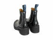 Nap Black/White Crêpe-Soled Chelsea Boots: Back