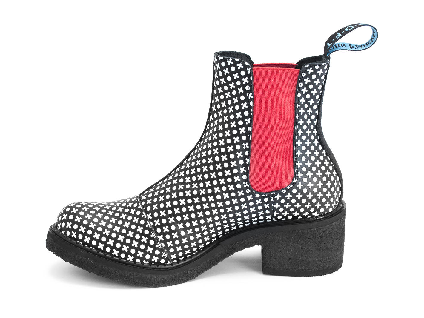 Nap Black xo Crêpe-Soled Chelsea Boots: Profile inside