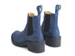 Nap Blue Crêpe-Soled Chelsea Boots: Back