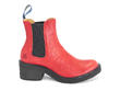 Nap Red Crêpe-Soled Chelsea Boots: Profile outside