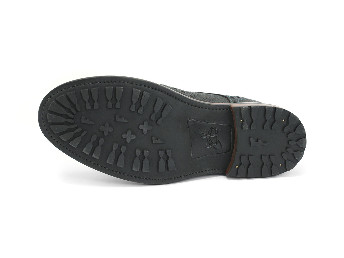 Newell (Doublée) Noir Brogued Lace-Up Boot