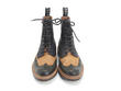 Newell (Unlined) Blue & Green & Orange Brogued Lace-Up Boot: Front