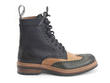 Newell (Unlined) Blue & Green & Orange Brogued Lace-Up Boot: Profile outside