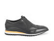 Nick Black Brogued oxford sneaker: Profile outside