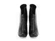 Niki Black Ankle boot with front zip: Front