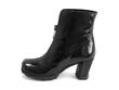 Niki Black Ankle boot with front zip: Profile inside