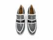 Nimbus Black/White Contrast Loafer Heels: Front
