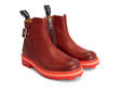 No. 30 Orange Buckled Angel boot: Quarter view