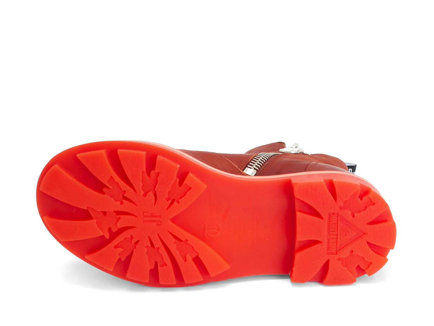 No. 30 Orange Buckled Angel boot: Sole