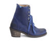 Nuni Blue Lace-Up Winter Boot: Profile outside