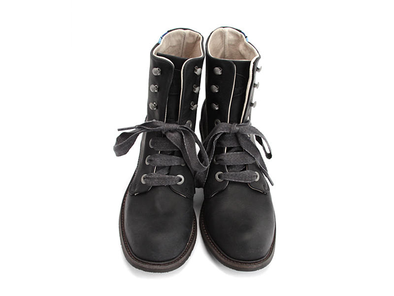 Nuni Noir Lace-Up Winter Boot