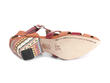 Objective Orange & rouge Low-heeled fisherman sandal: Sole