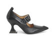 Odette Black Pointed Toe Mary Jane Heel: Profile outside