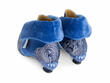 Ohbai Bleu estampé Bottillon à boucles élégant: Back