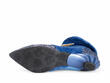 Ohbai Bleu estampé Bottillon à boucles élégant: Sole