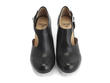 Opposition Noir Sexy side-buckled heel: Front