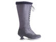 Optimist Purple Tall lace-up boot: Profile outside